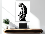 Quadro con silhouette di Sanji, montato su legno senza cornice, collezione Potere d’Ombra in edizione limitata