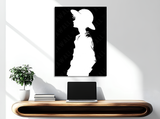 Quadro con silhouette di Luffy, montato su legno senza cornice, collezione Potere d’Ombra in edizione limitata