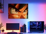 Quadro con lo sguardo di Goku, stampa anime montata su legno senza cornice, collezione Eyes in edizione limitata