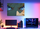 Quadro con lo sguardo di Naruto, stampa anime su legno senza cornice, collezione Eyes in tiratura limitata