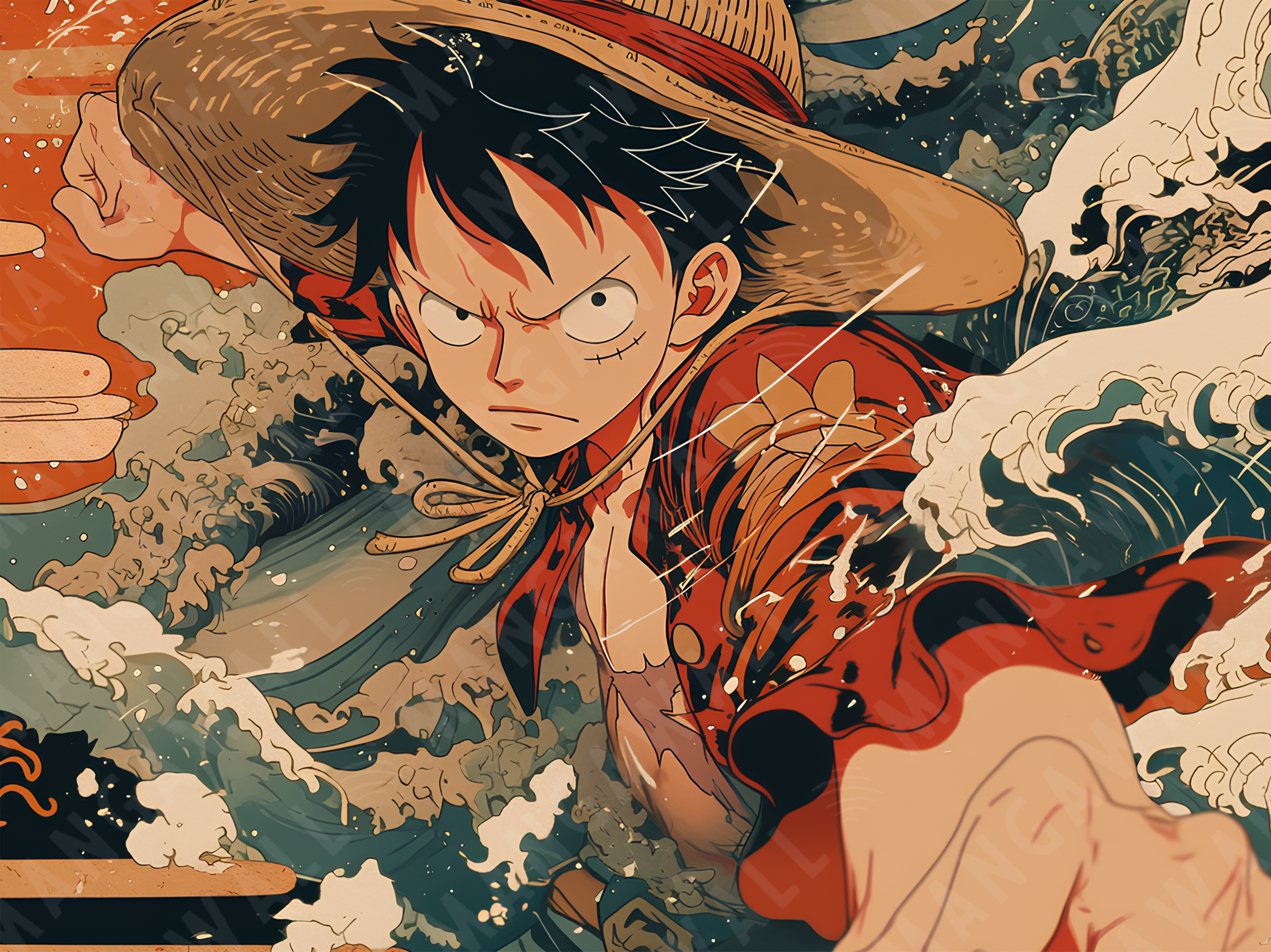 LUFFY - JAPAN RETRO ART